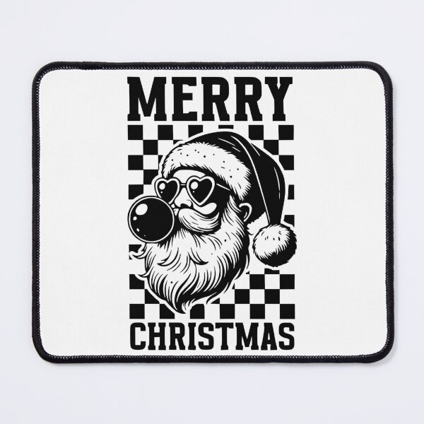 Item preview, Edgy Santa Claus Heart Glasses & Checkerboard Graphic designed and sold by hussain-dz.
