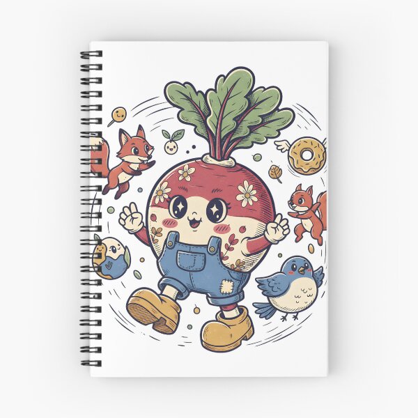 Item preview, Kawaii Radish in Overalls Garden Friends Cute Vegetable T-Shirt designed and sold by RectifyFashions.