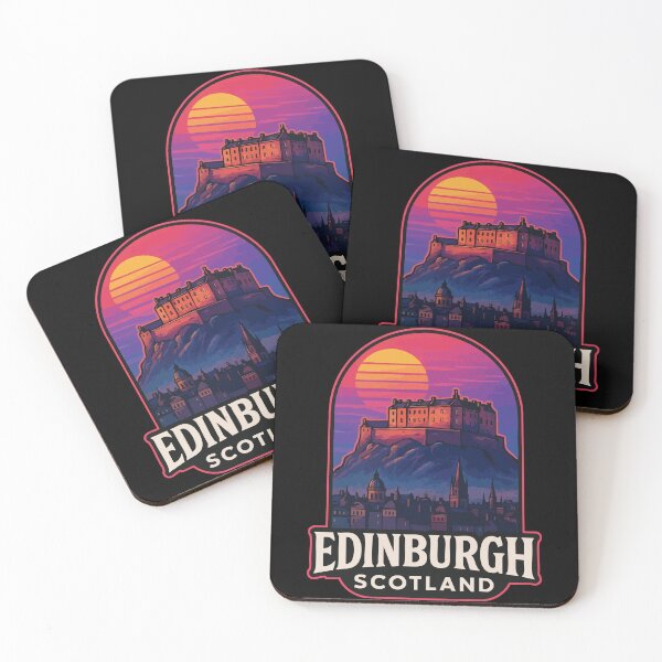 Item preview, Edinburgh Scotland Retrowave designed and sold by TomFrontierArt.