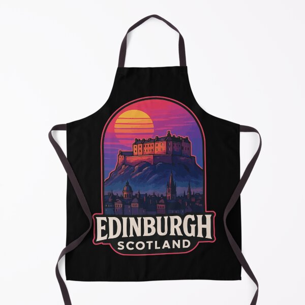 Item preview, Edinburgh Scotland Retrowave designed and sold by TomFrontierArt.