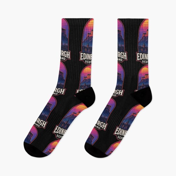 Item preview, Edimburgo, Escocia, Retrowave designed and sold by TomFrontierArt.
