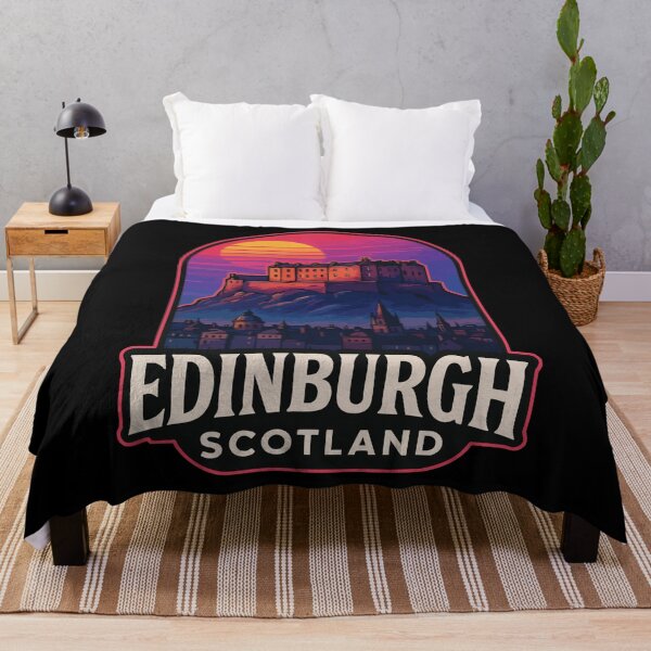 Item preview, Edinburgh Scotland Retrowave designed and sold by TomFrontierArt.