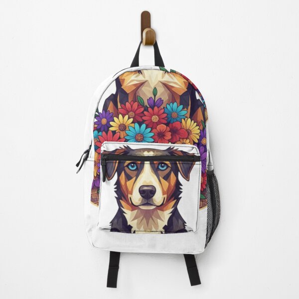 Item preview, Dog and flowers designed and sold by PP&RAINBOW SHOP.