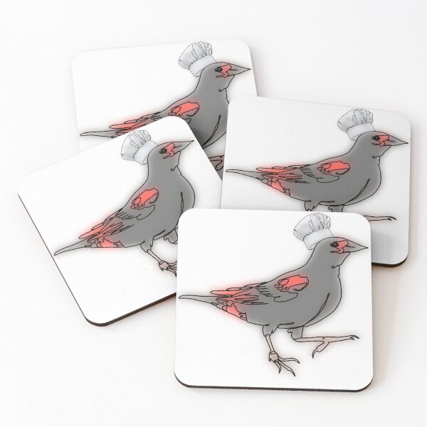 Item preview, Ruby the RedWinged Blackbird chef Hat Bird – animalzinhats designed and sold by Ashley’sAnimalz.