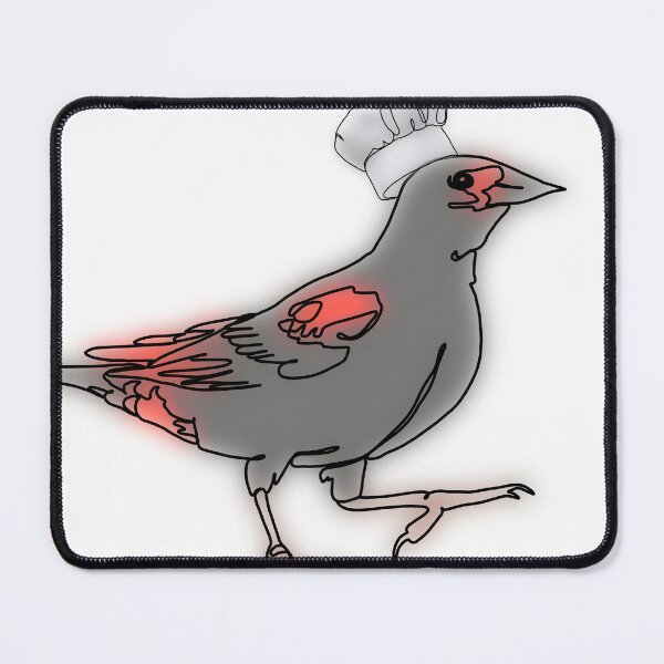 Item preview, Ruby the RedWinged Blackbird chef Hat Bird – animalzinhats designed and sold by Ashley’sAnimalz.