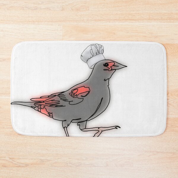 Item preview, Ruby the RedWinged Blackbird chef Hat Bird – animalzinhats designed and sold by Ashley’sAnimalz.