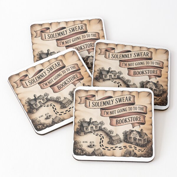 Item preview, Magical Bookstore Map - I Solemnly Swear I'm Not Going designed and sold by No Shelf Control.