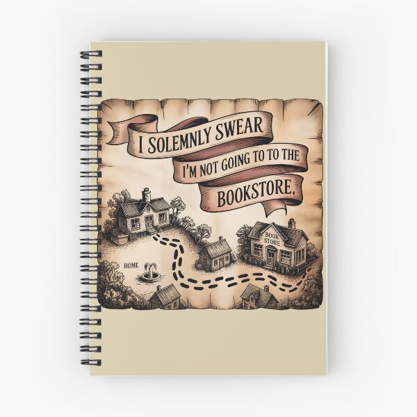 Item preview, Magical Bookstore Map - I Solemnly Swear I'm Not Going designed and sold by No Shelf Control.