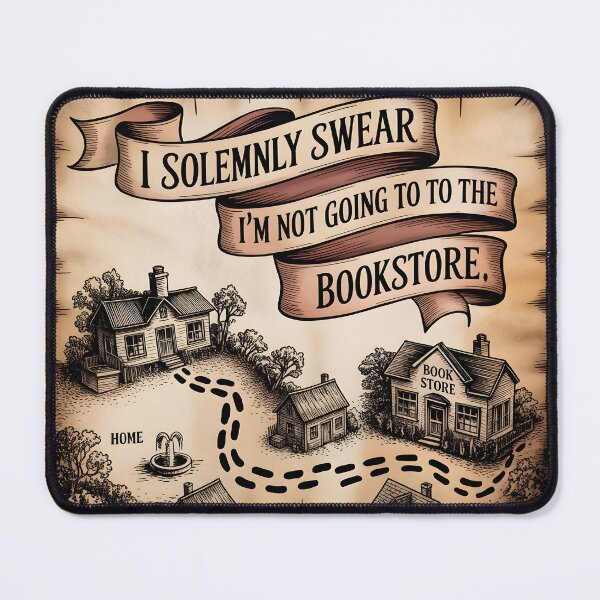 Item preview, Magical Bookstore Map - I Solemnly Swear I'm Not Going designed and sold by No Shelf Control.