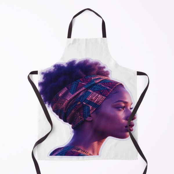 Item preview, Neo-Soul Afro Puff Queen Sticker – Neon Mudcloth Watercolor Vinyl Decal designed and sold by ARTCREATESHOP.