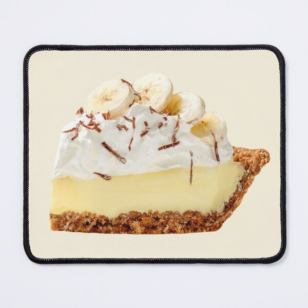 Item preview, Slice of Banana Cream Pie With Whipped Cream and Chocolate Shavings designed and sold by Violet Peonies.