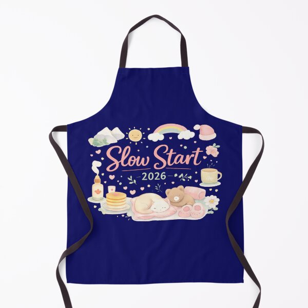 Item preview, Slow Start 2026 – Soft and Cozy Illustration for a Calm Start to the Year | Kawaii Style and Self-Care designed and sold by mocci10.