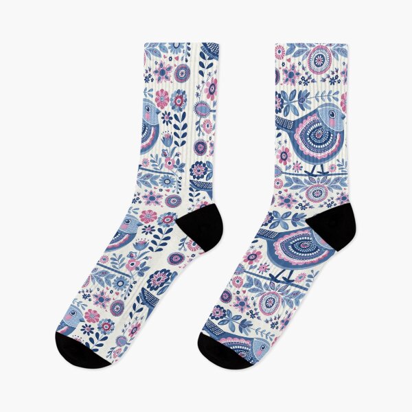Item preview, Scandinavian Folk Art, Bird and Flowers  designed and sold by xiao xuans.