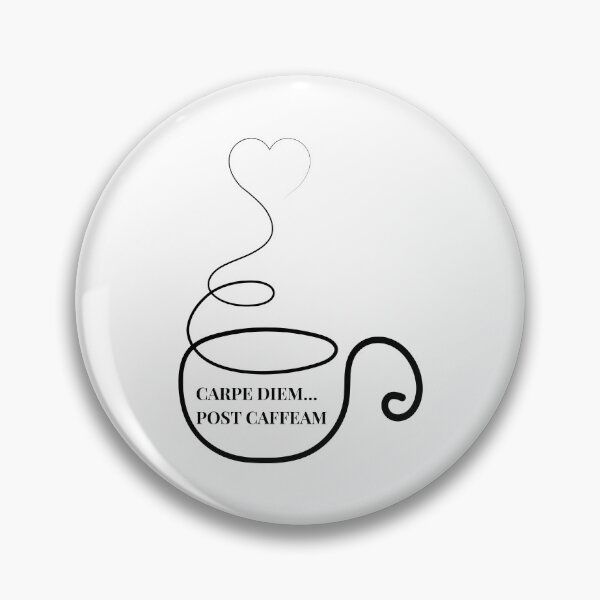 Item preview, Carpe Diem Post Caffeam Latin Quote | Funny Coffee Typography Design designed and sold by photo-travel.