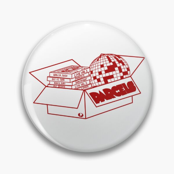 Item preview, Parcels Band Merch - Retro Music Cassette Design (RED) designed and sold by VelvetDiscoDesigns.