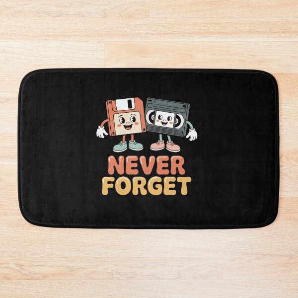 Item preview, Never Forget – Cute Retro Floppy Disk & VHS Tape designed and sold by vvcreativedesigns.