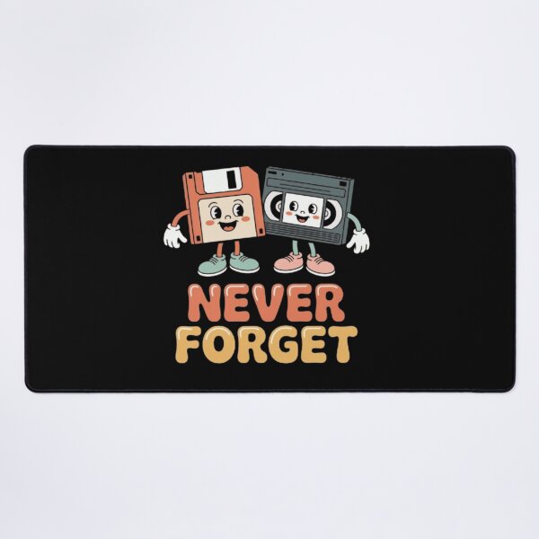 Item preview, Never Forget – Cute Retro Floppy Disk & VHS Tape designed and sold by vvcreativedesigns.