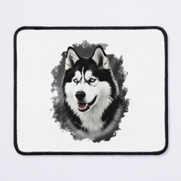 Item preview, Black And White Dog Alaskan Malamute designed and sold by Uglyandcute.