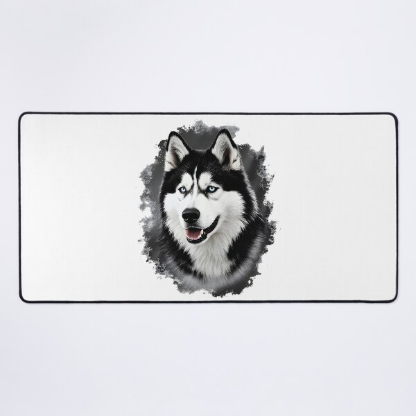 Item preview, Black And White Dog Alaskan Malamute designed and sold by Uglyandcute.