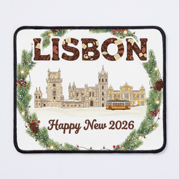 Item preview, Lisbon Christmas City Emblem – Chocolate Letter Badge 2026 designed and sold by Imaginarium of Chaos falcon88 .