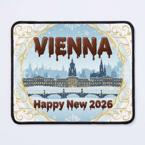 Item preview, Vienna Christmas Emblem – Chocolate Letter City Badge 2026 designed and sold by Imaginarium of Chaos falcon88 .