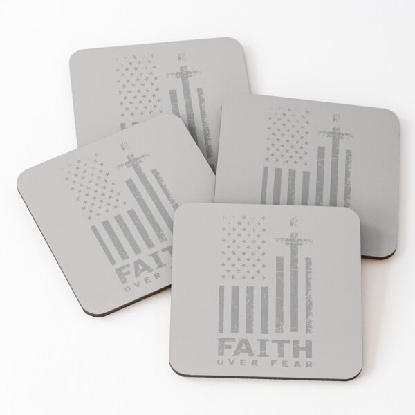 Item preview, USA Flag Patriotic American Gift Faith Over Fear Prayer designed and sold by mjohnson9.
