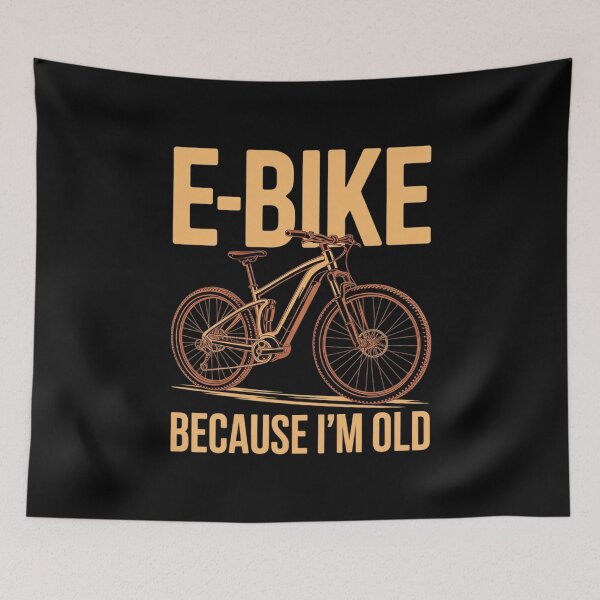Item preview, E-Bike Electric Bicycle Because I'm Old Biking  designed and sold by MythWoot.