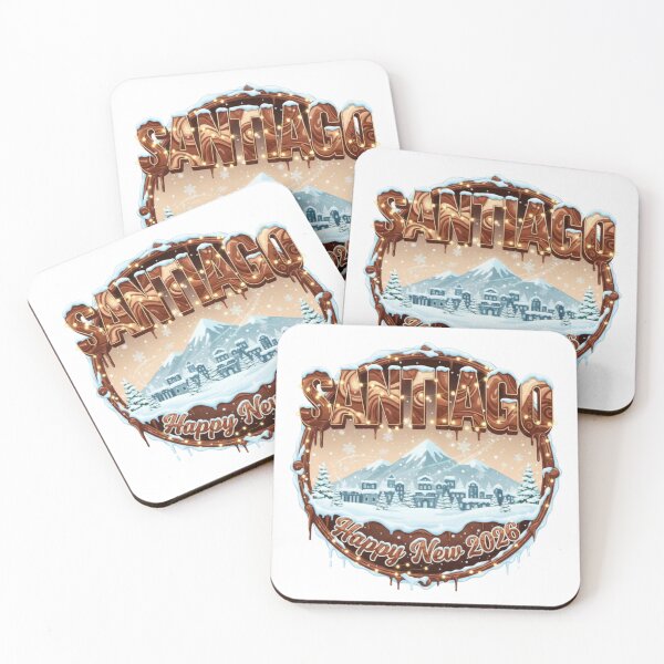 Item preview, Santiago Christmas City Emblem – Chocolate Letter Badge 2026 designed and sold by Imaginarium of Chaos falcon88 .