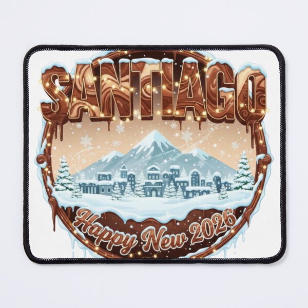 Item preview, Santiago Christmas City Emblem – Chocolate Letter Badge 2026 designed and sold by Imaginarium of Chaos falcon88 .