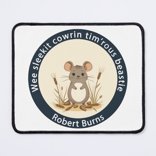 Item preview, Scottish Robert Burns Mouse Design | To A Mouse Poem Gift designed and sold by Loom on the Loch.