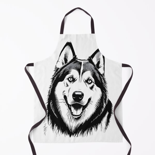 Item preview, Black And White Dog Alaskan Malamute designed and sold by Uglyandcute.