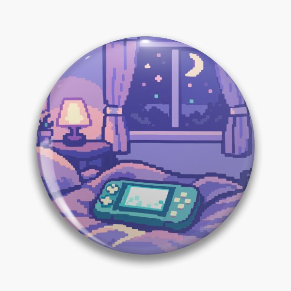 Item preview, Cozy Gaming Bedroom Pixel Art designed and sold by Frog Level Treasures.