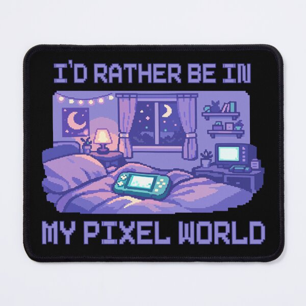 Item preview, Cozy Gaming Bedroom Pixel Art designed and sold by Frog Level Treasures.