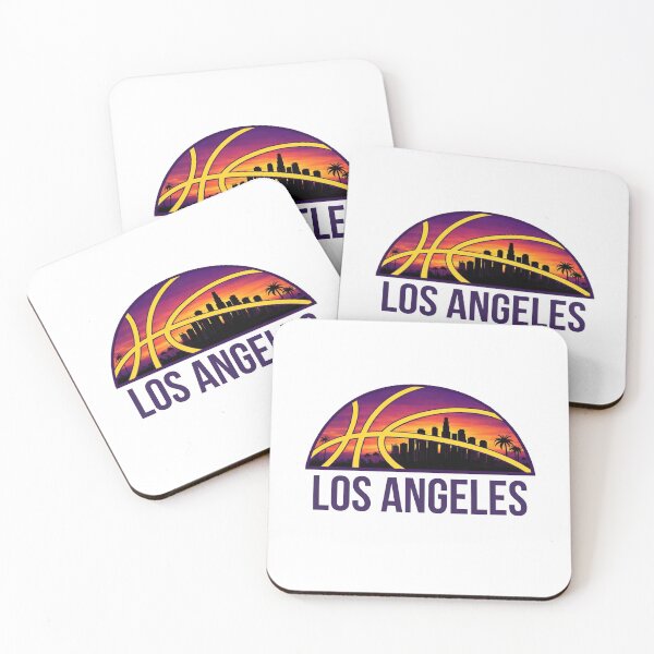 Item preview, Los Angeles Basketball City Skyline Design designed and sold by Koiosart.
