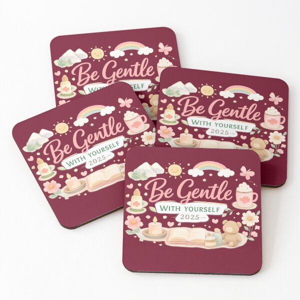 Item preview, Be Gentle With Yourself 2025 – Gentle Motivational Design & Kawaii Self-Care | Wellness Gift Canada designed and sold by mocci10.