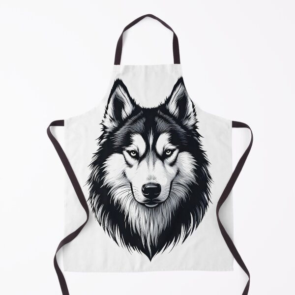 Item preview, Black And White Dog Alaskan Malamute designed and sold by Uglyandcute.
