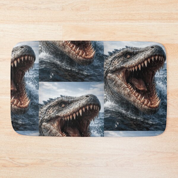 Item preview, The Unseen Leviathan's Roar: Primal Terror Rising from the Deep Sea designed and sold by PrehistoryPulse.