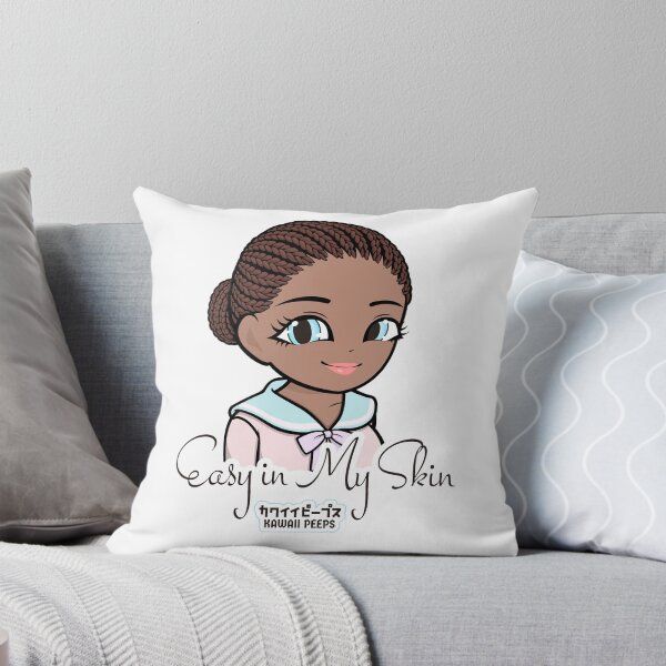 Item preview, Pastel Power Crew Easy in My Skin – Pastel Kawaii Self Care Quote Design designed and sold by P-L-Sardines.