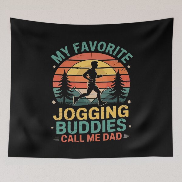 Item preview, Mens My Favorite Jogging Buddies Call Me Dad Father's Day  designed and sold by CombatTask.