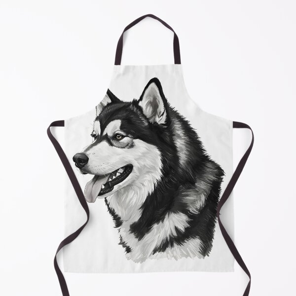 Item preview, Black And White Dog Alaskan Malamute designed and sold by Uglyandcute.