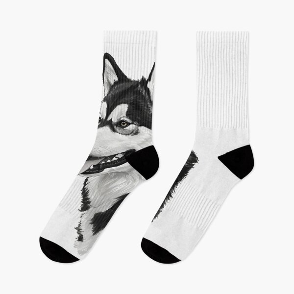 Item preview, Black And White Dog Alaskan Malamute designed and sold by Uglyandcute.