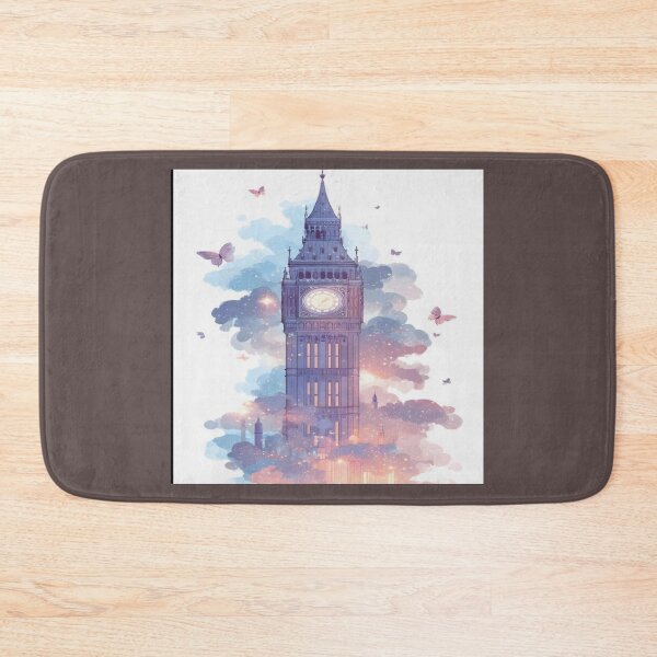 Item preview, Drawing of Butterflies  around London clock  designed and sold by NivyasArtistry.