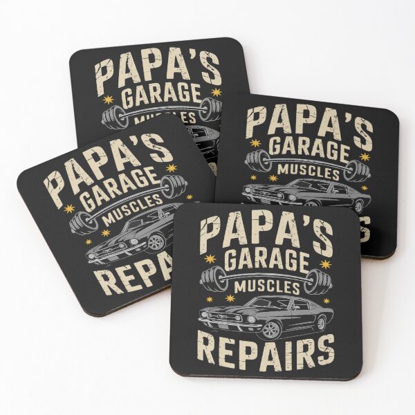 Item preview, Mens Papa's Garage Gym Dad Mechanic Grandpa Father's Day  designed and sold by CombatTask.