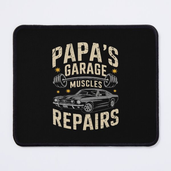 Item preview, Mens Papa's Garage Gym Dad Mechanic Grandpa Father's Day  designed and sold by CombatTask.