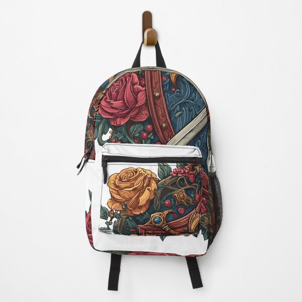 Item preview, Shield & Sword with Roses – Fantasy Floral Armor Design designed and sold by DConcept.