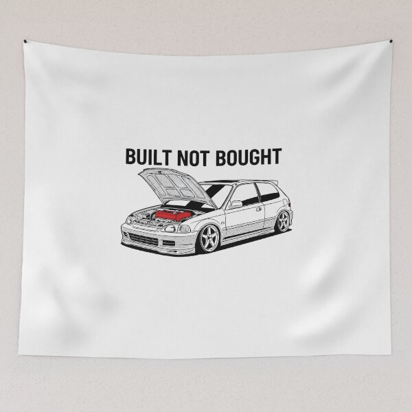 Item preview, Built Not Bought JDM Car Art designed and sold by HobbyaDois.