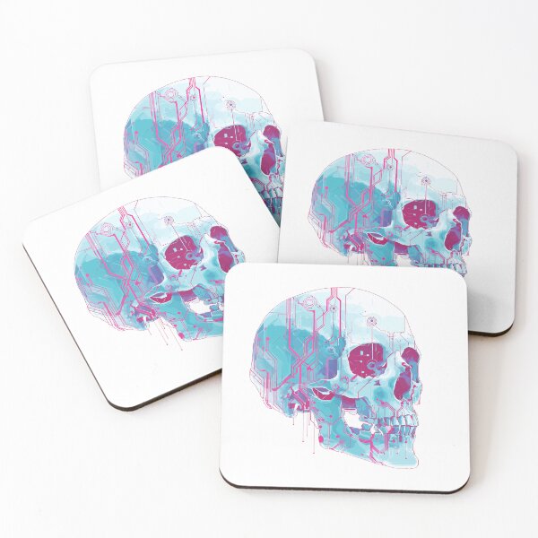 Item preview, Cyber Skull | Futuristic Tech and Neon Circuit Artwork designed and sold by DConcept.
