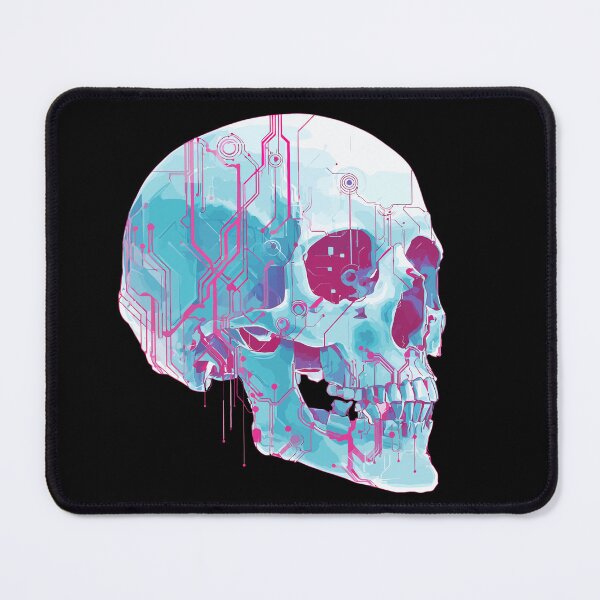 Item preview, Cyber Skull | Futuristic Tech and Neon Circuit Artwork designed and sold by DConcept.