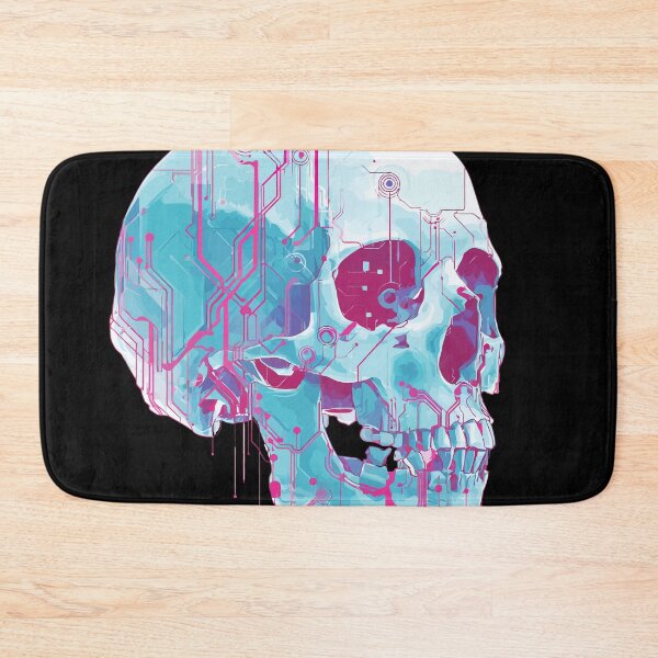 Item preview, Cyber Skull | Futuristic Tech and Neon Circuit Artwork designed and sold by DConcept.