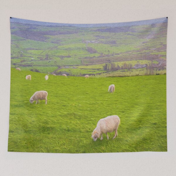 Item preview, Sheep Grazing Dorset Art designed and sold by Londonimages.